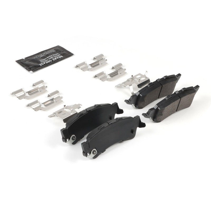 Rear Brake Disc Rotors & Brake Pads w/Hardware for Chevrolet Avalanche 1500 D792 gallery