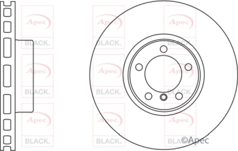 Fits BMW 5 Series 6 3.0 D 4.8 Brake Disc Front DPW #2 34116766871 gallery