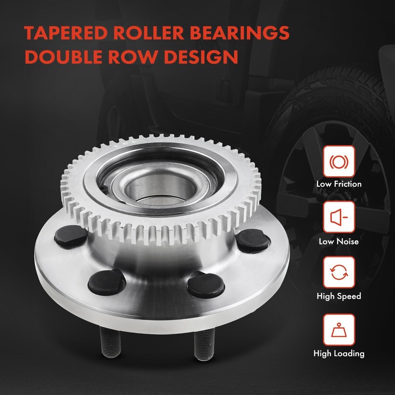New Front Disc Brake Rotor & Pad + Hub Bearing for Dodge Dakota RWD 4Wheel ABS gallery