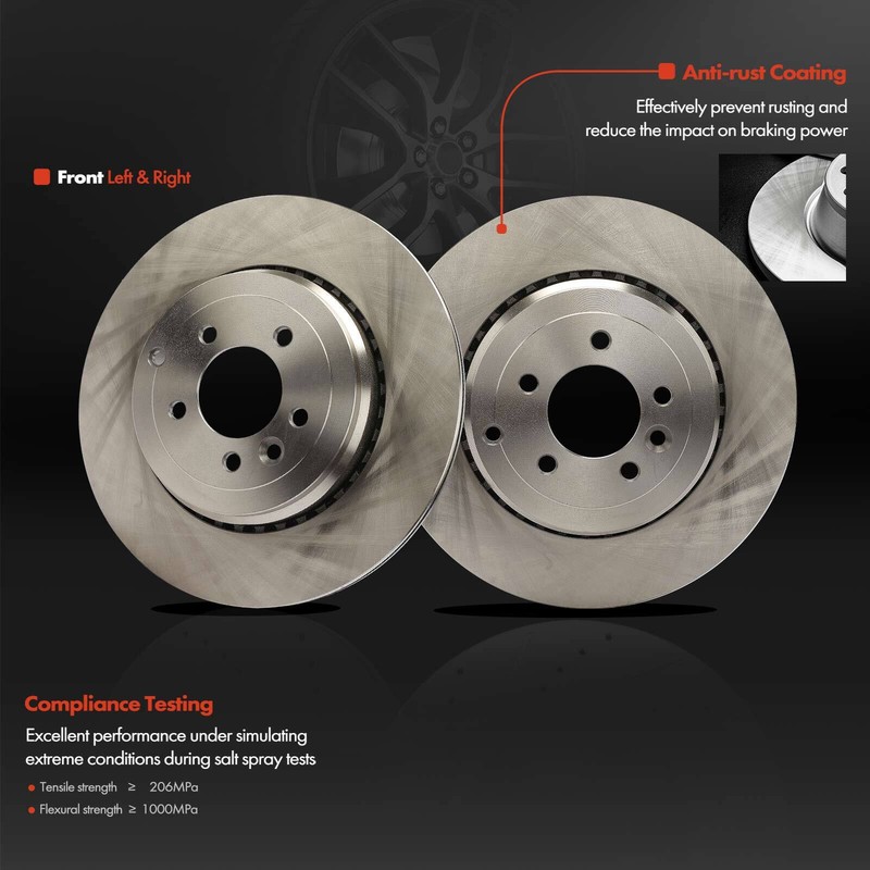 6x Rear Disc Brake Rotor & Ceramic Brake Pad for Land Rover Range Rover Sport gallery