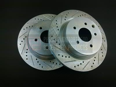 P2M REAR BRAKE ROTOR DISCS FOR NISSAN 350Z INFINITI G35 BREMBO ONLY – PHASE 2
