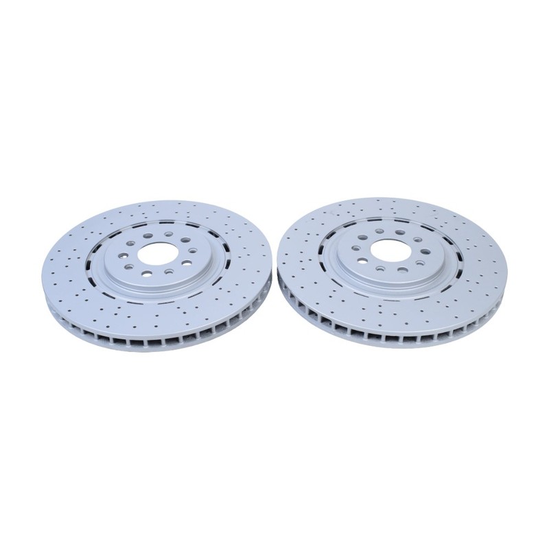 2Pcs For Maserati Levante S Front Brake Disc Dimpled Rotors 2017-2022 New gallery