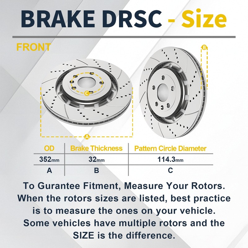 Front Rear Brake Rotors Pads fit for Ford Explorer 13-2019 Heavy Duty Brakes gallery