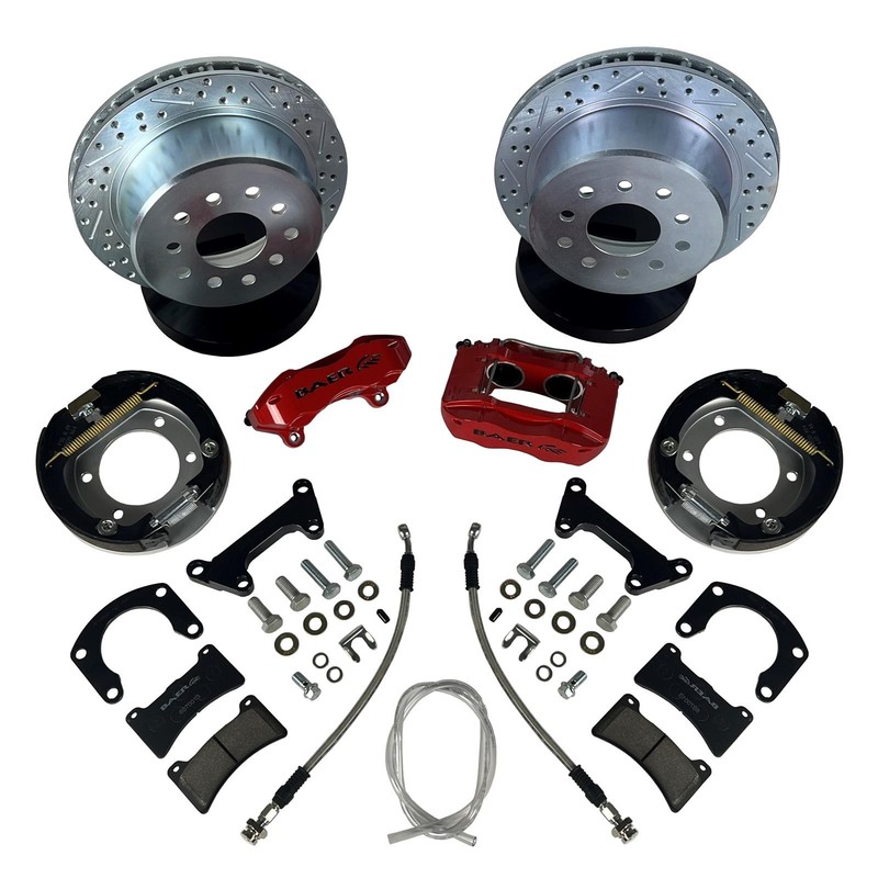 Baer Brakes 4262773FR 11" SS4 Rear Brake Kit Fire Red SDZ gallery