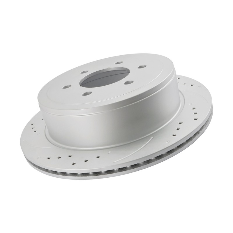 Rear Drilled Brake Rotors+Ceramic Brake Pads for Ford F-150 Lincoln Mark LT 4WD gallery