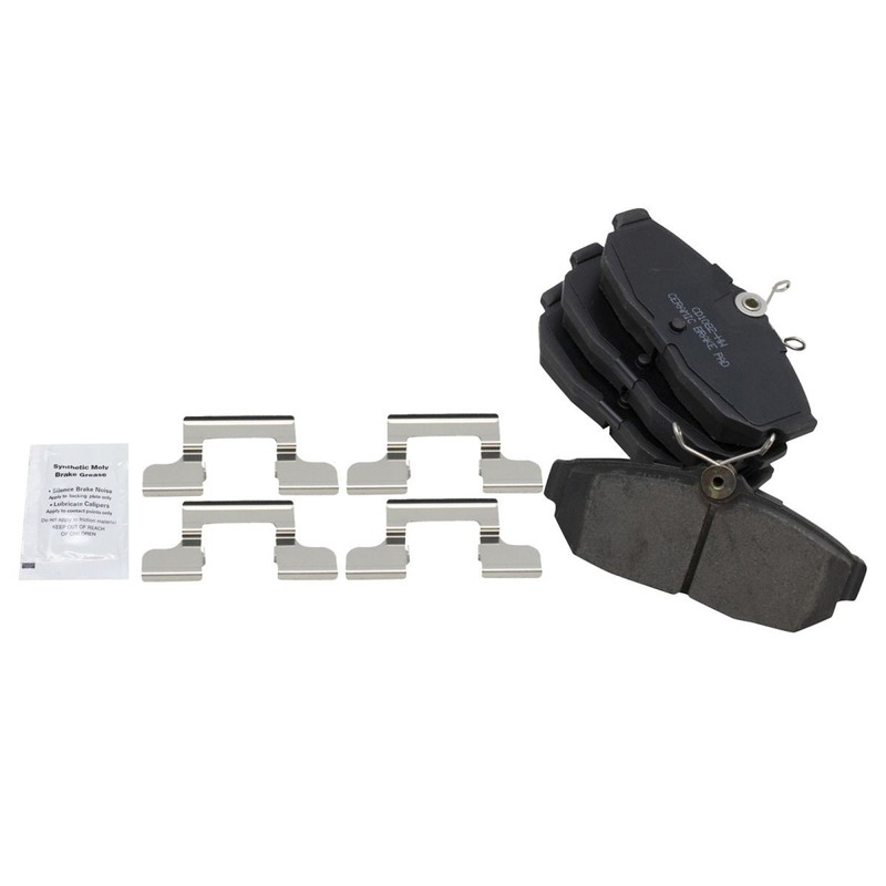 TRQ Rear Brake Pad & Rotor Kit Brake Rotor For 2005-2014 Ford Mustang gallery