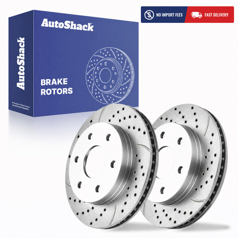 Front Drilled Slotted Brake Rotors for Chevy Silverado GMC Sierra 1500 99-06