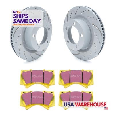 Ebc Brakes Usa GD7435, 2 Pack Gray Iron Brake Rotor Kit Turbo Frt Fits Toyota La