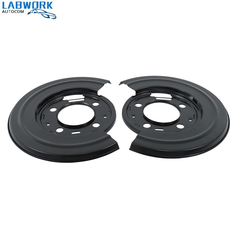 Fit For Ford F-350 F-450 6.7L V8 Pair Brake Dust Shield Backing Plates Rear New gallery