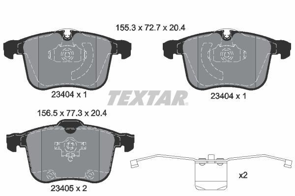 TEXTAR Brake Discs & Pads Front Braking Service Set Fits Cadillac BLS Saab 9-3 gallery