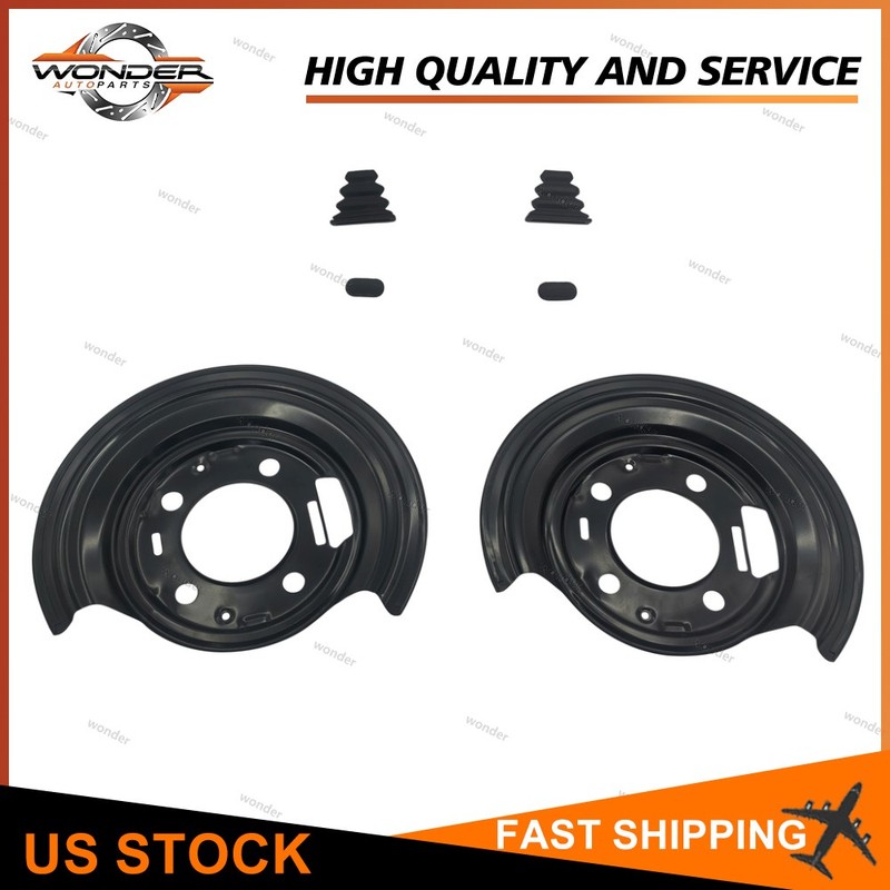 Set of 2 Brake Backing Plates Rear 924-237 for 09-2010 Ram Truck 3500 2500 Pair