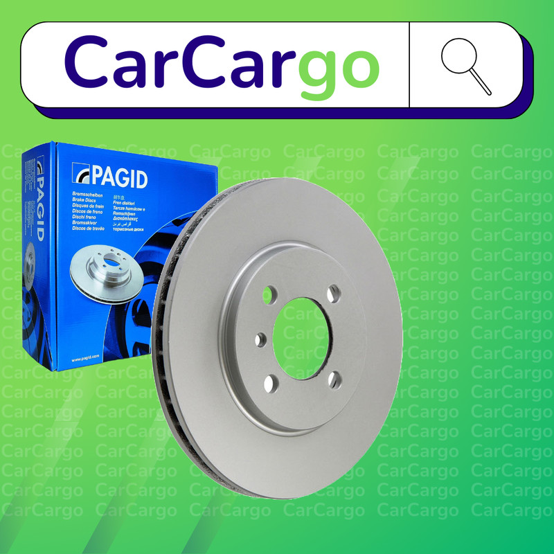 Pagid Vented Front Brake Discs Pair For BMW 3 Series 324td 1987-1993 260 mm
