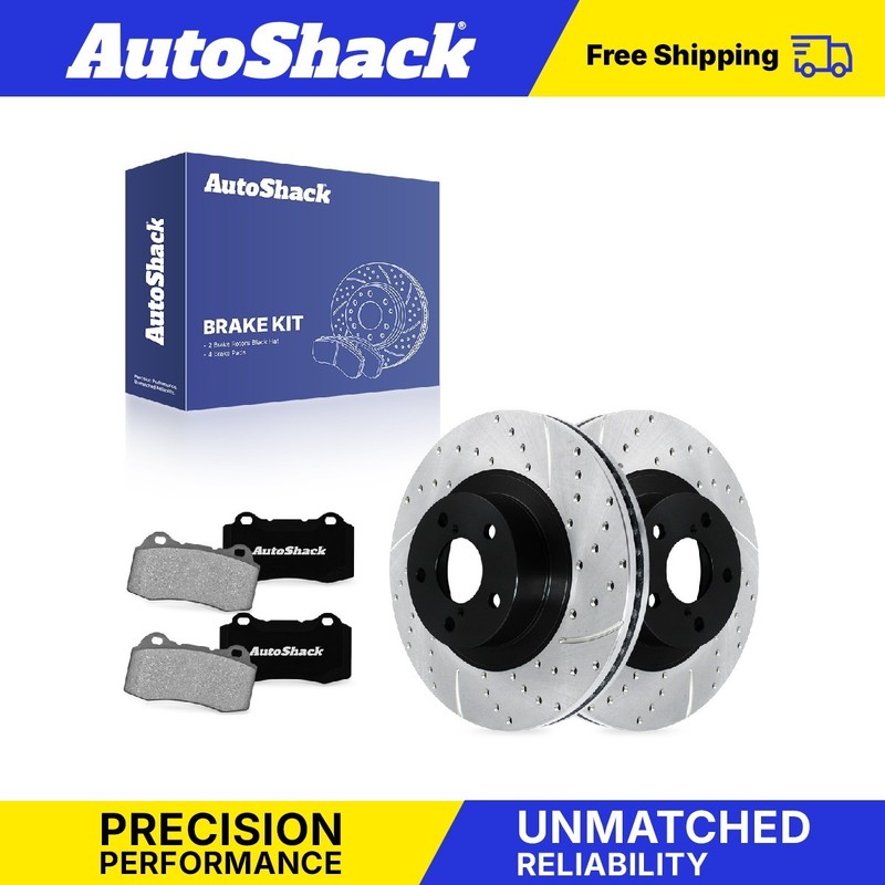 Front Drilled Slotted Brake Rotors Premium Ceramic Pads for Toyota, 86 2020