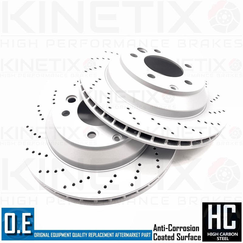 FOR VW TOUAREG 3.6 V6 FSI 2010 - 2018 DRILLED REAR BRAKE DISCS PADS 330mm gallery