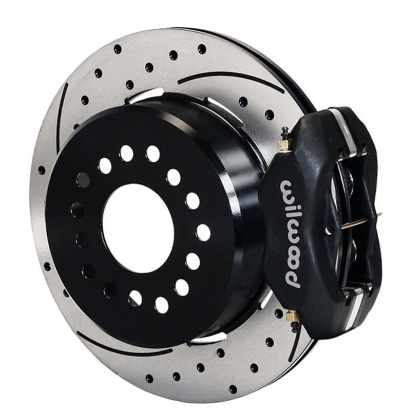 Wilwood Chevy 10/12 Bolt Rear End Disc Brake Kit 2.75 Offset Black 140-7149-D