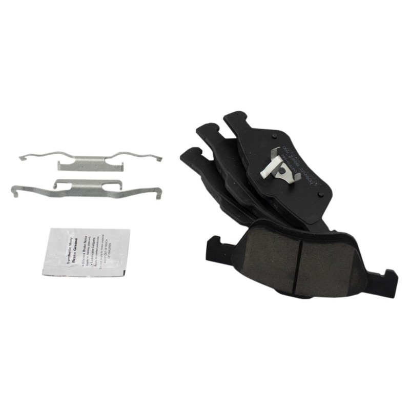 Front Ceramic Pads & Drilled Slotted Coated Performance Rotor Kit for Ford gallery