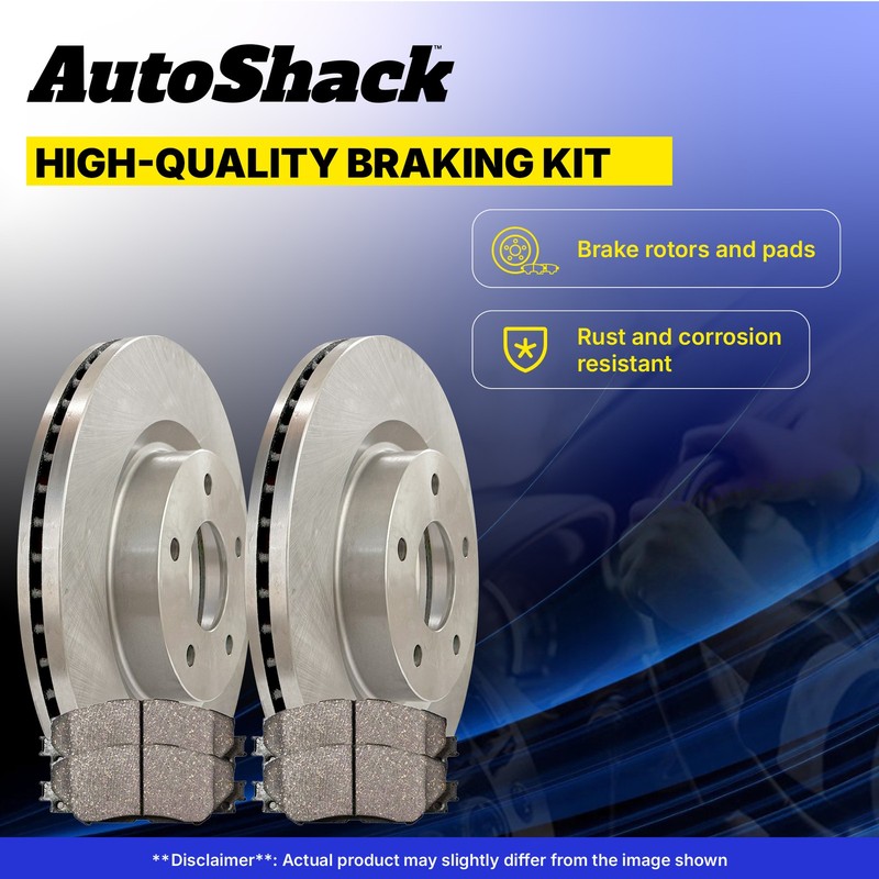 Front Rear Brake Rotors Ceramic Pads for 2017-2019 Kia Soul 2019-2022 Kia Forte gallery