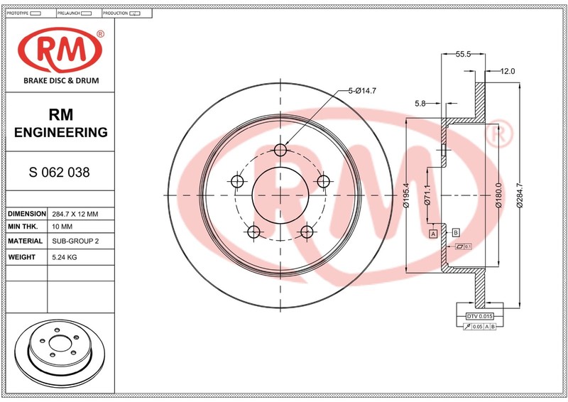 Rear Brake Rotor/Disc Fit For FORD Ranger, Explorer gallery