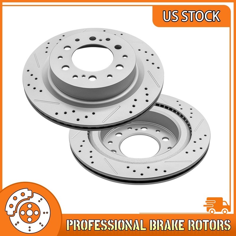 13.19″Rear Drilled Brake Rotors For 2022-2023 Lexus LX600 Toyota Tundra Sequoia