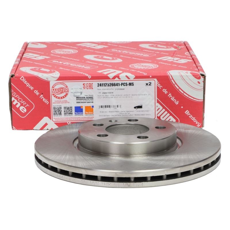 Front Brake Disc for Audi A1 A3 Seat ARONA IBIZA LEON 2Q0615301H gallery