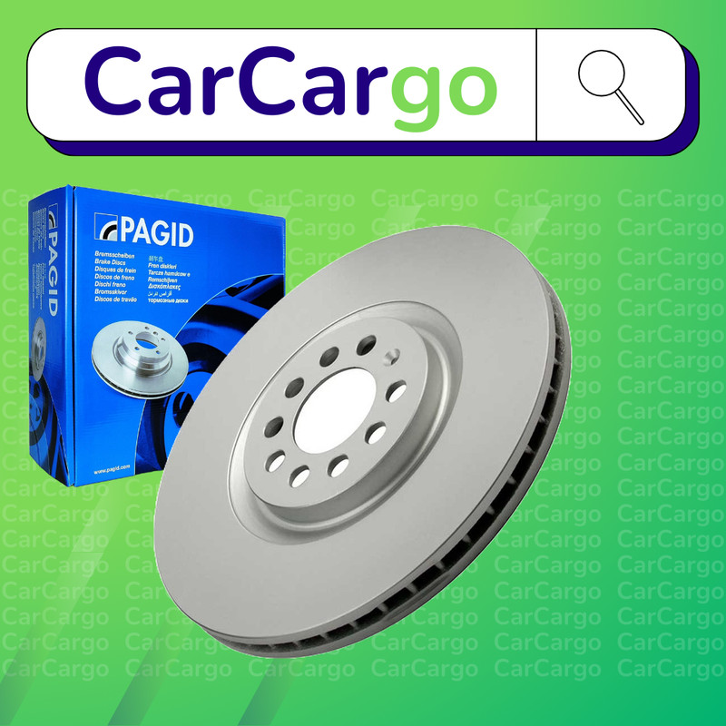 Pagid Vented Front Brake Discs Pair For Seat Leon 1.8 20V T 4 1999-2006 312 mm