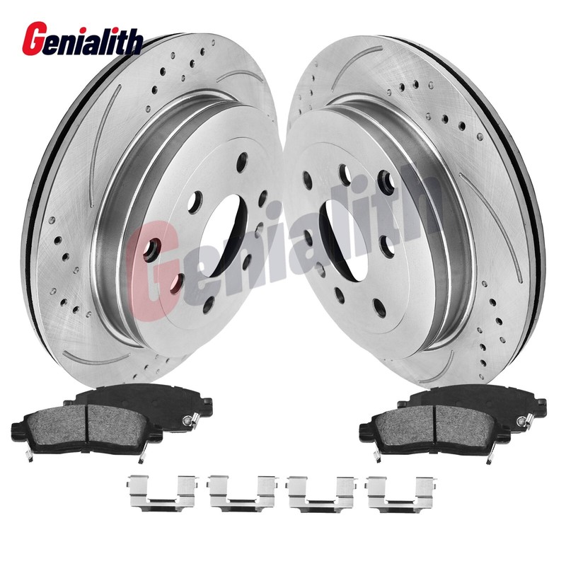 Rear Brake Rotor & Pad Kit For Chevrolet Traverse GMC Acadia 2006-2017
