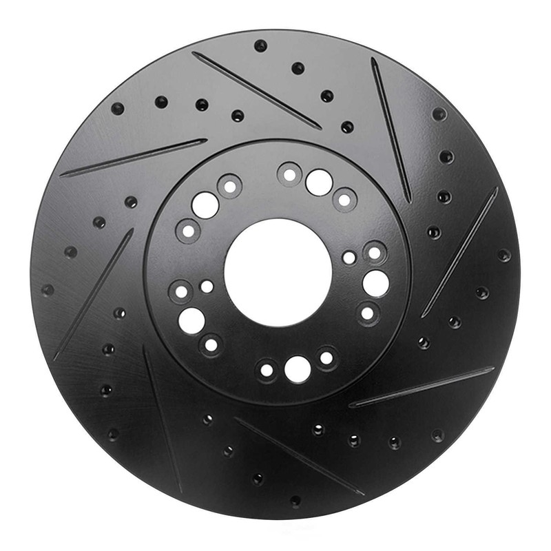 Disc Brake Rotor-Brake Rotor – Drilled And Slotted – Black DFC 633-75005R