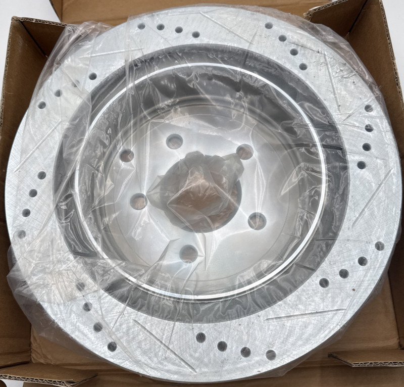 DFC 631-67089L 631-67089R Rear Drilled Slotted Brake Rotors Infiniti Pair gallery