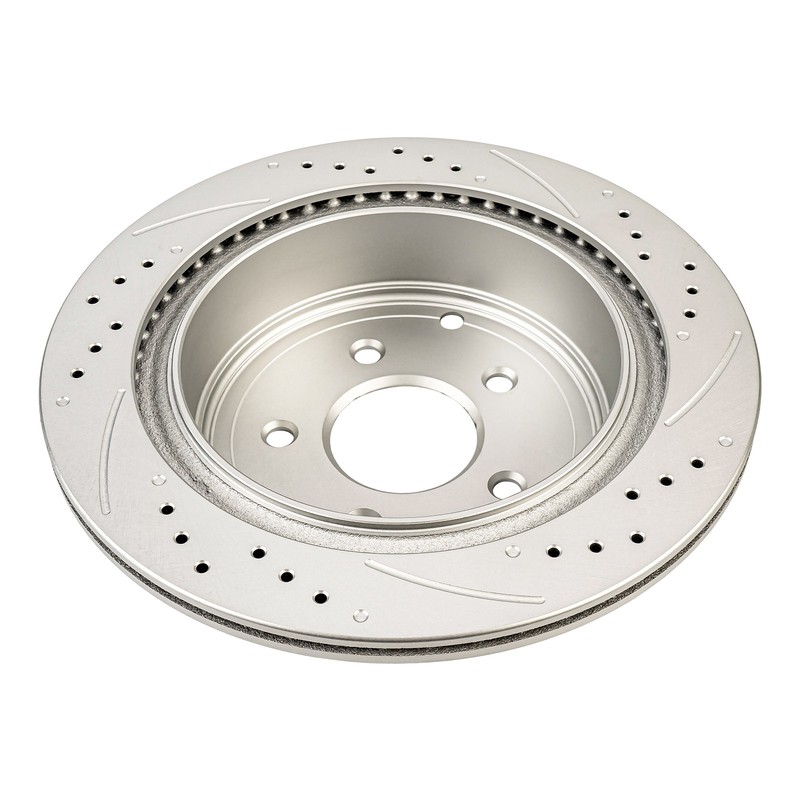 Drilled Slotted Rear Brake Rotors For Nissan Pathfinder 2013-2020 Murano Set gallery