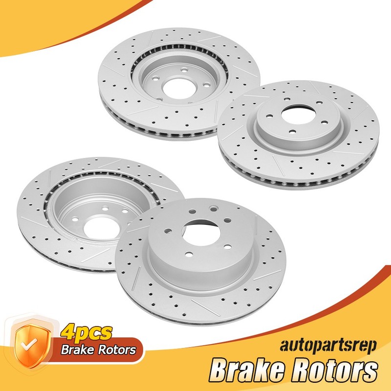 Front & Rear Disc Brake Rotors Kit for 2016-2017 Infiniti QX50 2023-2024 Z Sport