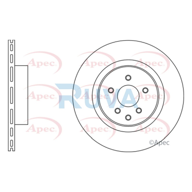 Fits Nissan 370Z 2009- 3.7 Ruva Rear 1x Brake Disc 43206JL00A