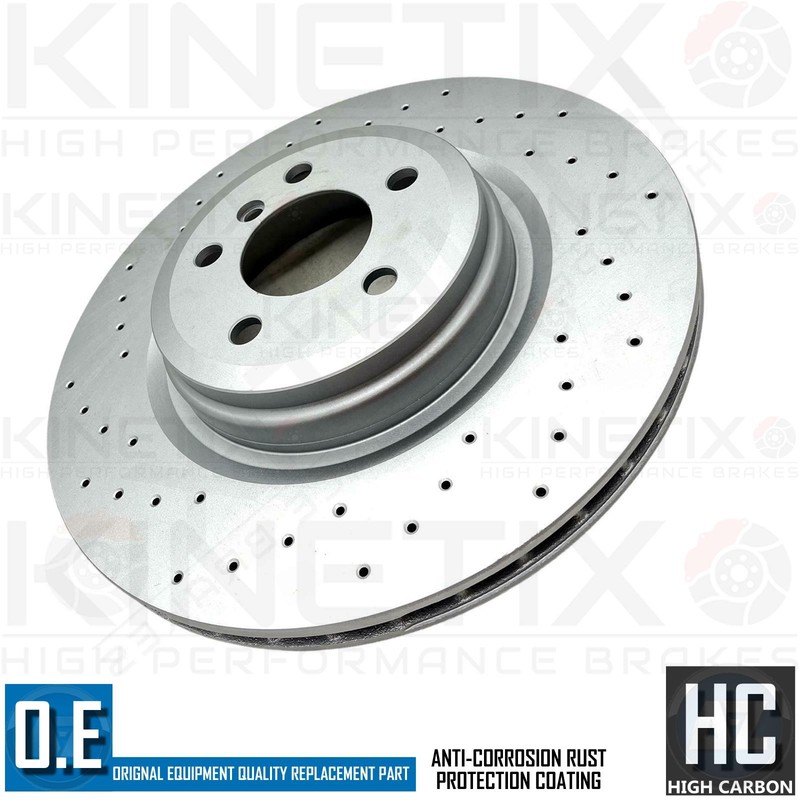 FOR BMW 750d 750i 750Li 760Li F01 F02 F03 F04 REAR BRAKE DISCS PADS WIRE 370mm gallery