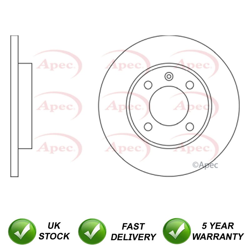 Brake Disc Front SJR Fits VW Golf Caddy Jetta Seat Cordoba 171615301
