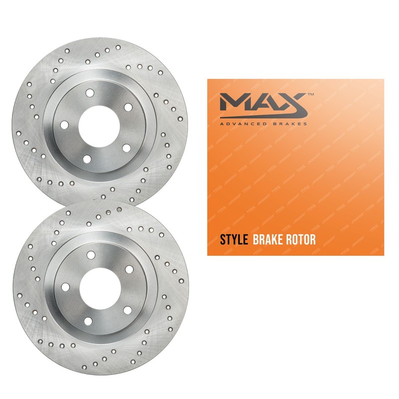 Front Drilled Brake Rotors for 2007-2010 2011 2012 2013 Suzuki SX4 Crossover