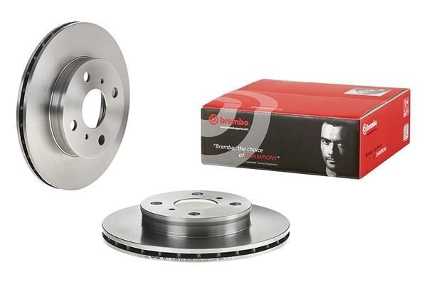 2X Brembo 09.5536.20 Front Vented Brake Discs Fits Toyota Paseo Starlet Tercel