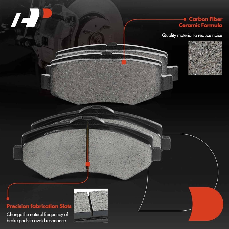 New Front & Rear Drilled Rotor & Ceramic Brake Pad for Jeep Liberty Dodge Nitro gallery