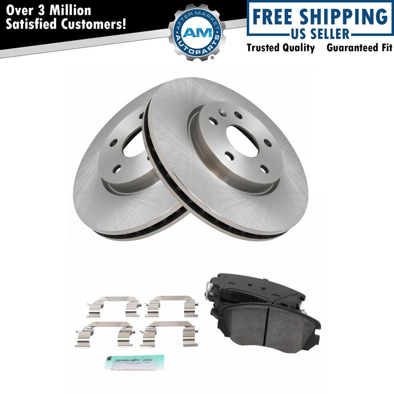 Front Semi-Metallic Brake Pad & Rotor Set Kit for Terrain Equinox Regal New