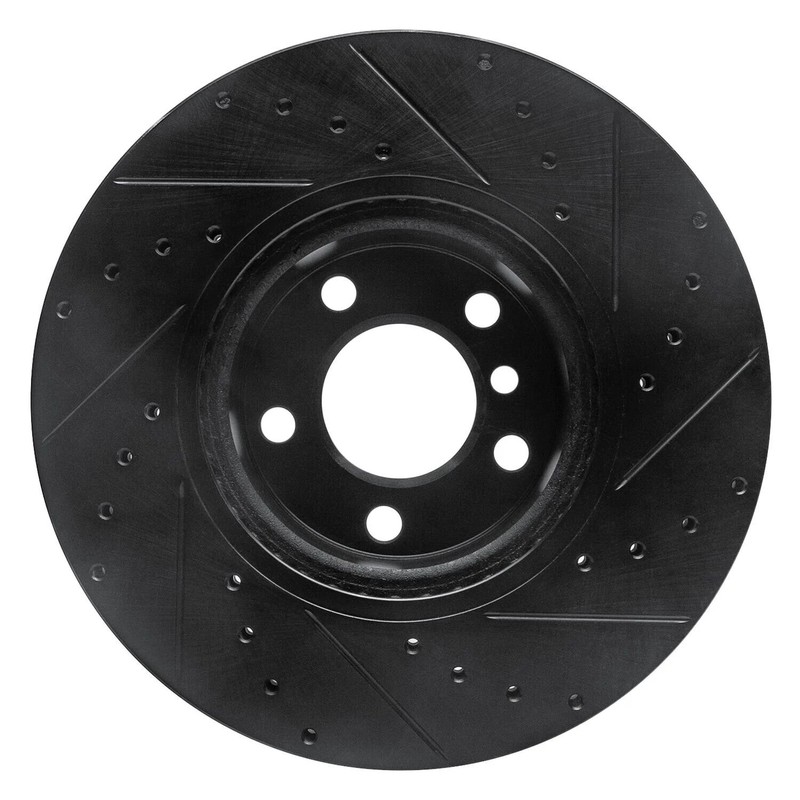 For BMW X3 11-17 eLINE Drilled & Slotted 1-Piece Front Driver Side Brake Rotor gallery
