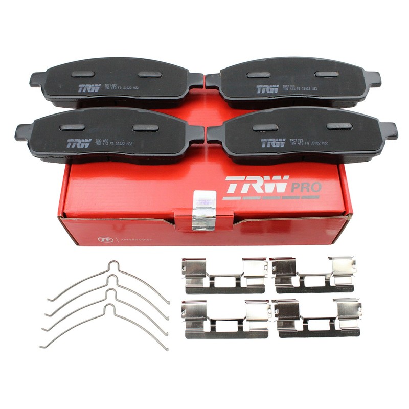 DuraGo Rear Rotors TRW Pro Ceramic Disc Brake Pads Kit For F-150 Mark LT 4WD gallery