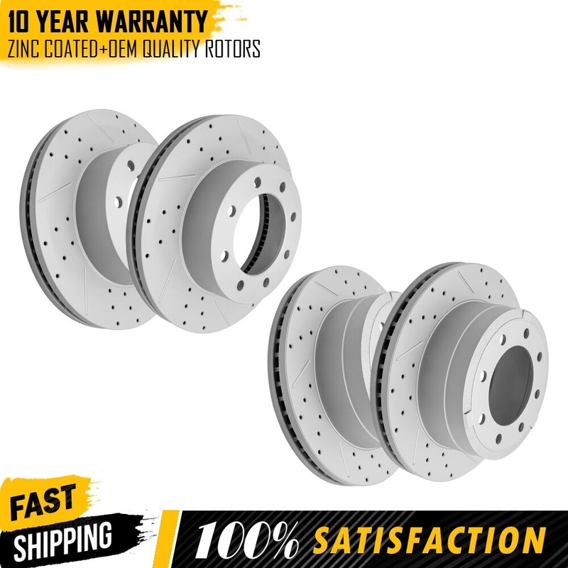 Front +Rear Brake Rotors for Ford F-250 F-350 Super Duty 2013 2014 2015-2023 4WD