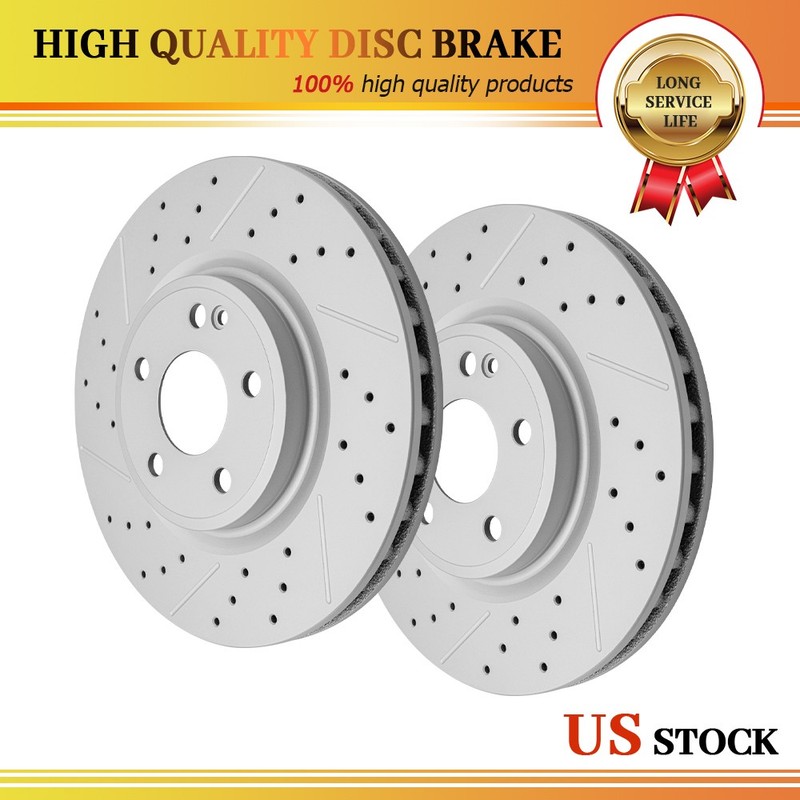 2Pcs Front Disc Brake Rotors for Mercedes-Benz GLA250 CLA250 with Sport Package