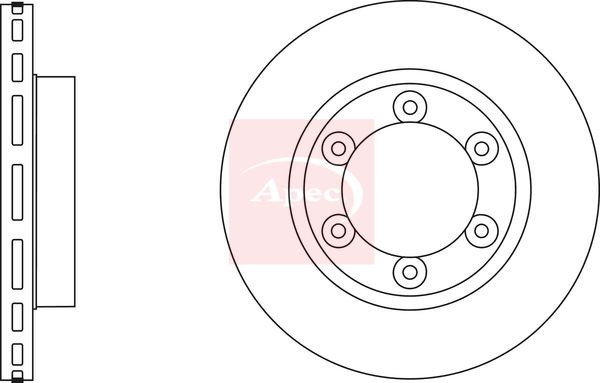 APEC DSK2896 Brake Disc Vented Braking 288mm Outer Diameter Fits MITSUBISHI