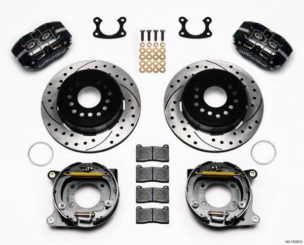 Wilwood for Dynapro Dust-Boot P/S Park Brake Kit Drilled Small Ford 2.50in