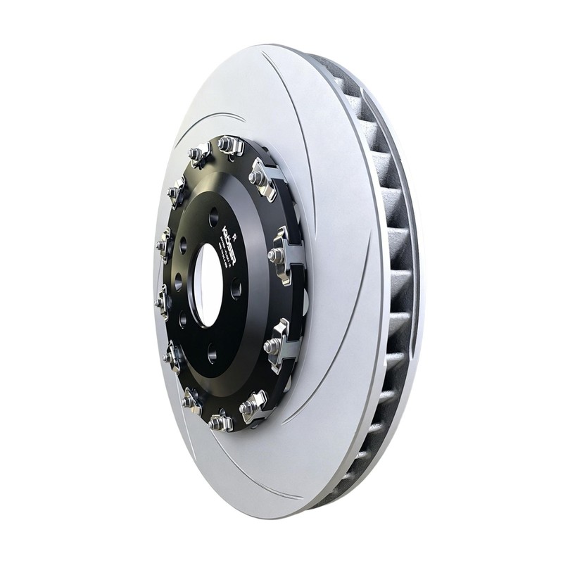 2-Piece Front Float Slotted Brake Rotor For AUDI A6 A8 S6 SQ7 SQ8 Etron (10-25) gallery