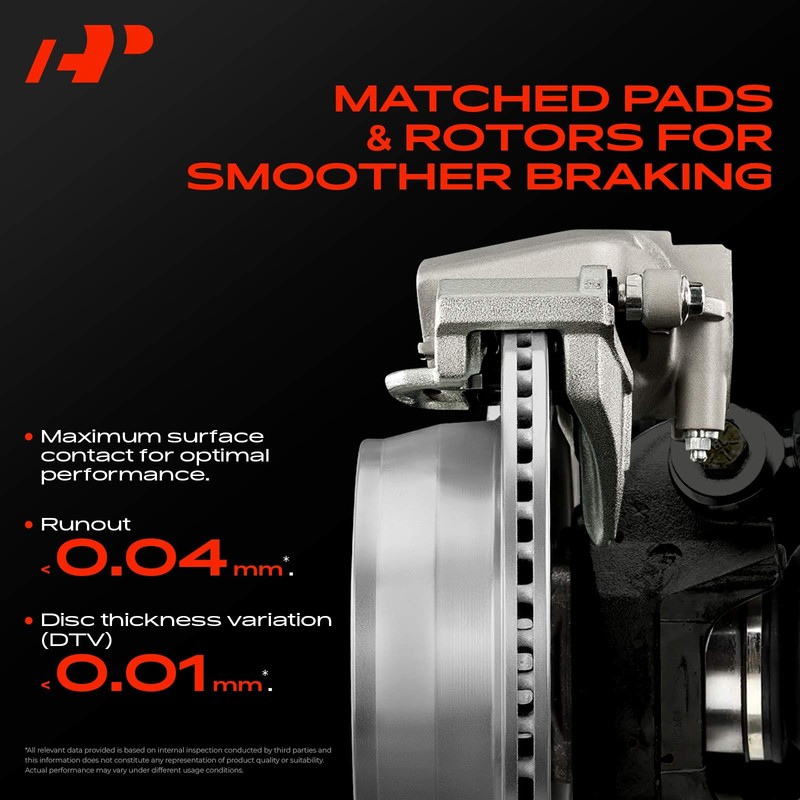 A-Premium Drilled Rotor & Ceramic Brake Pad Front for Ford Expedition Lincoln gallery