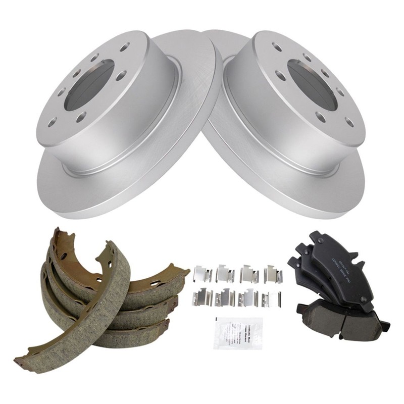 TRQ Rear Brake Pad & Rotor Kit For Dodge Sprinter 2500 Freightliner Mercedes gallery
