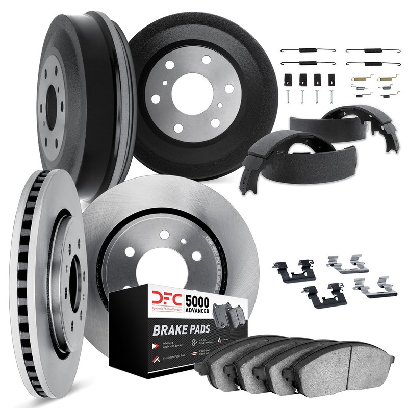 Dynamite Friction Disc Brake Pad and Rotor / Drum Brake Shoe and Drum Kit for To
