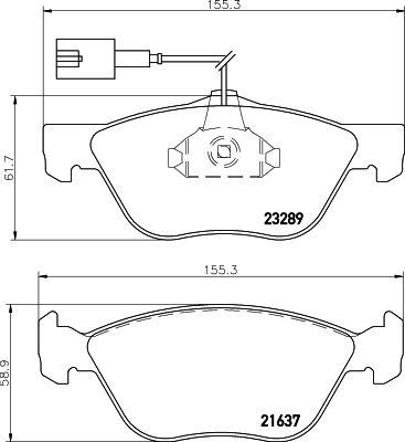 DON Front Discs & Brake Pads Braking Service Kit Fits Alfa Romeo 147 156 gallery