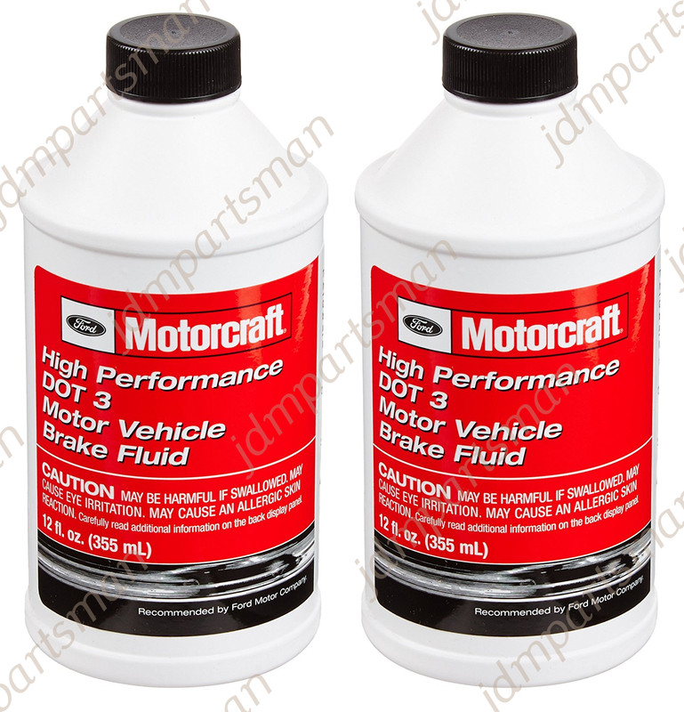 Motorcraft - High Performance DOT 3 Brake Fluid 12 oz (Pack of 2) fits Ford