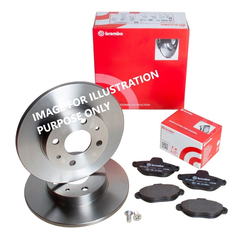 FOR AUDI A4 2.0 TDI 190 B8 (8K) BREMBO REAR BRAKE DISCS 300MM & BRAKE PADS SET